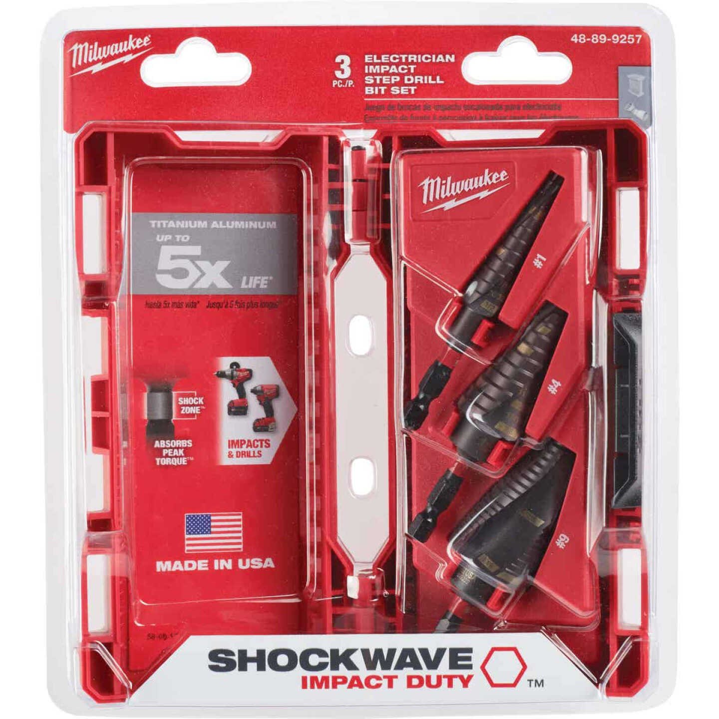 DRILL, MULTI-STEP, (BIT), TITANIUM ALUMINUM NITRIDE, 3 PIECES