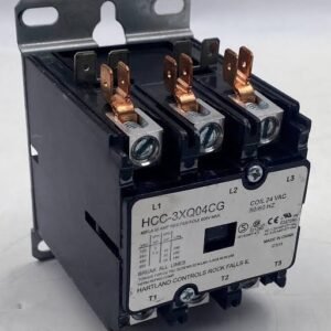 CONTACTOR, 3 POLE, 24V AC, 50 A