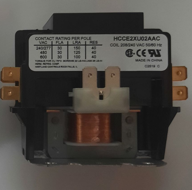 CONTACTOR, 2 POLE, 208-240V, 40A