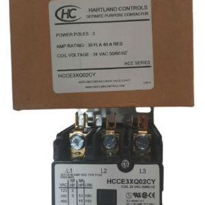 CONTACTOR, 3 POLE, 24V, 40A