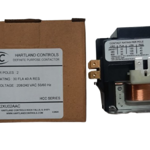 CONTACTOR, 2 POLE, 208-240V, 40A