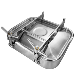 COVER, MANHOLE, w/CUSTOM EXTENDED LIP, STAINLESS STEEL