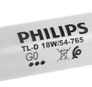 LAMP, FLUORESCENT, T8, G13, DAYLIGHT, 100-250V, 18W