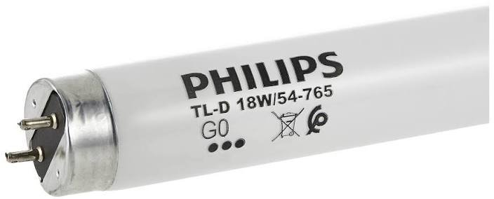 LAMP, FLUORESCENT, T8, G13, DAYLIGHT, 100-250V, 18W