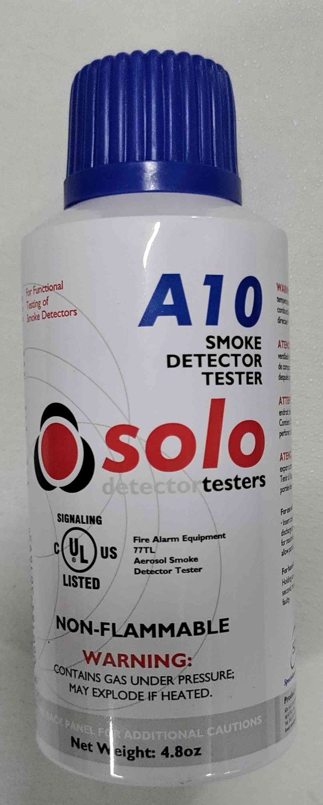 TESTER, SMOKE DETECTOR, AEROSOL, NON-FLAMMABLE