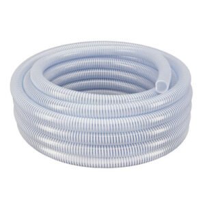 HOSE, FLEXIBLE, PVC, WHITE,