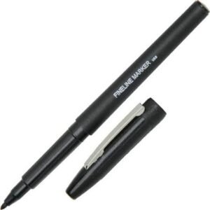 MARKER, TUBE TYPE, FINE TIP, BLACK
