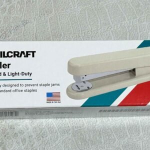 STAPLER, PAPER FASTENING, OFFICE, HEAVY DUTY, BEIGE