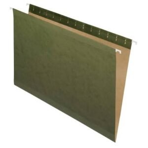 FOLDER, FILE, HANGING, GREEN, 11.75 X 9 3/8 INCHES