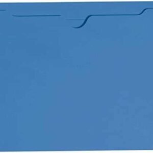 FOLDER, FILE, STRAIGHT CUT, BLUE, 9-1/2 X 11-3/4 INCHES
