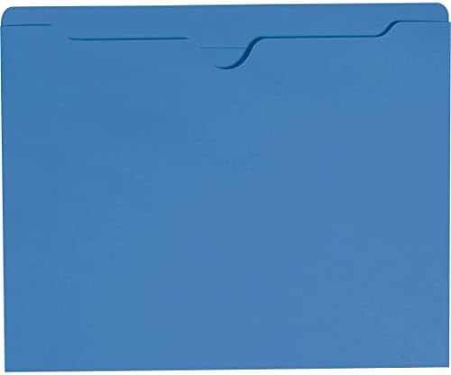 FOLDER, FILE, STRAIGHT CUT, BLUE, 9-1/2 X 11-3/4 INCHES