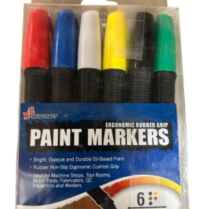 MARKER ASSORTMENT, TUBE TYPE, PAINT, 6 COLORS