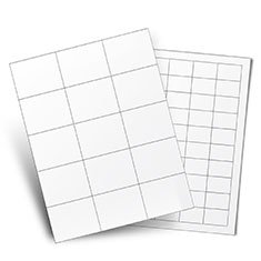 LABEL, WEATHERPROOF, POLYESTER, LASER, WHITE, 2 X 5 INCHES