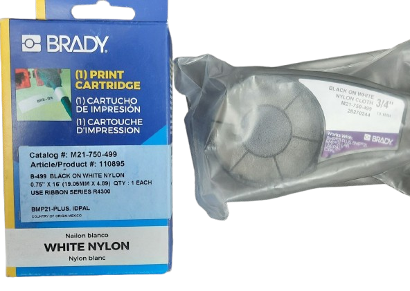 LABEL TAPE, PRESSURE SENSITIVE ADHESIVE, NYLON
