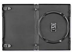 CASE, DISK, DVD, POLYPROPYLENE, BLACK, 1/2 X 5-1/4 X 7-1/2 INCHES