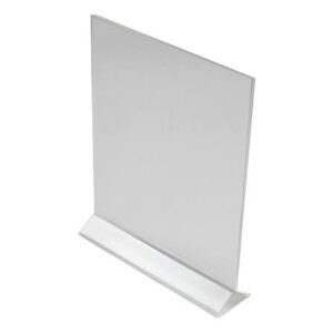 DISPLAYETTE, TABLETOP, ACRYLIC, CLEAR, 8-1/2 X 11 INCHES