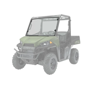 WINDSHIELD, FULL, LOCK & RIDE, POLYCARBONATE, 45 X 26 X 0.23 INCHES