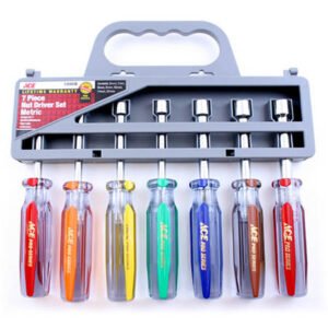 DRIVER SET, NUT, METRIC, 7 PIECE