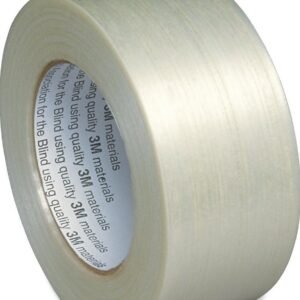 TAPE,PRESSURE SENSITIVE ADHESIVE, FILAMENT, SYNTHETIC RUBBER, OPAQUE, CLEAR, 2.0 IN,