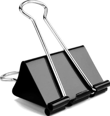 CLIP, PAPER, BINDER, STEEL, BLACK