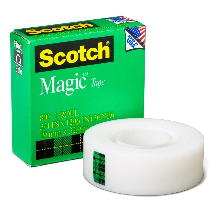 TAPE, PRESSURE SENSITIVE ADHESIVE, PLASTIC, COLORLESS, CLEAR, 0.75 IN