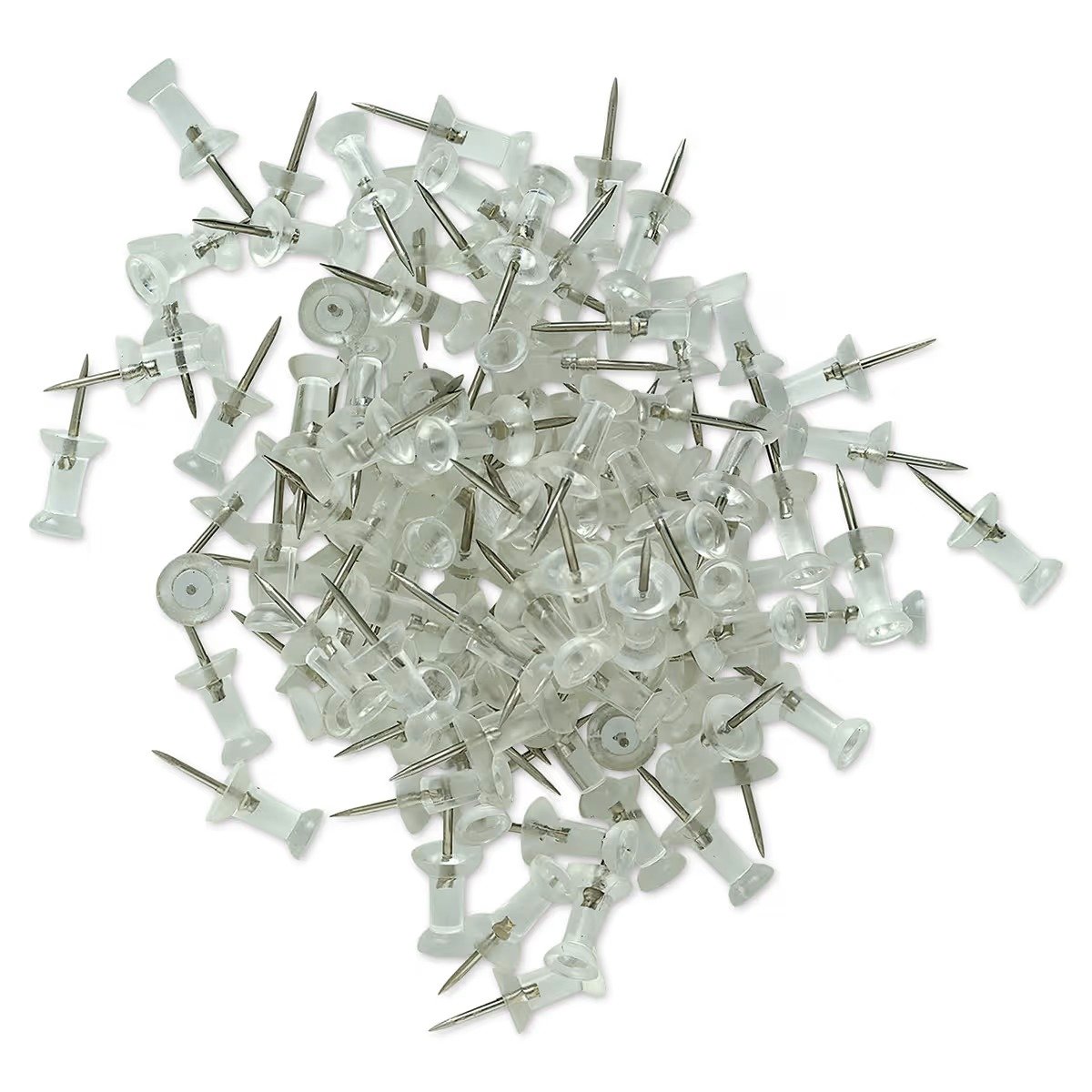 PUSHPIN, CLEAR, 0.875 INCH