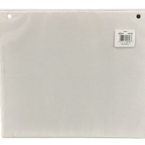 BINDER, LOOSE-LEAF, WHITE, 1/2 INCH