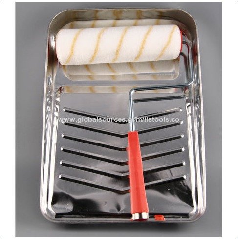 TRAY, PAINT ROLLER, METAL, 1 QUART, MANUFACTURER: FEDERAL COMMERCIAL ITEM DESCRIPTION, FEDERAL SPECIFICATIONS, GENERAL SERVICES ADMINISTRATION (GSA), MODEL: A-A-1915, H-R-550, A-A-1915 TY1,