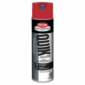 PAINT, INVERTED MARKING, RED, 17 OZ, MANUFACTURER:KRYLON INDUSTRIAL,
