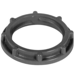 LOCKNUT, ELECTRICAL CONDUIT, PVC, GRAY, 1 INCH