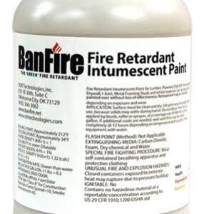 PAINT, FIRE RETARDANT, GRAY, 1 GALLON, MANUFACTURER: RDR TECHNOLOGIES,