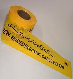 TAPE, WARNING, ???CAUTION BURIED ELECTRICAL CABLE BELOW ; MANUFACTURER: GAOLIN,