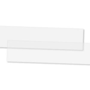 NAME PLATE, CLEAR PLASTIC,