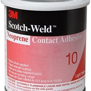 ADHESIVE, SYNTHETIC RUBBER, LIQUID, CLEAR, 1.10 LITERS
