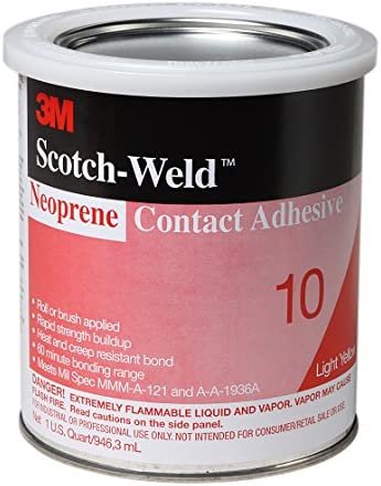 ADHESIVE, SYNTHETIC RUBBER, LIQUID, CLEAR, 1.10 LITERS