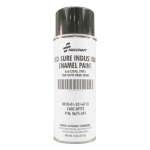 PAINT, ENAMEL, GLOSS, SPRAY, GRAY, 11 OZ