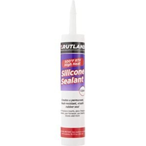 SEALING COMPOUND, SILICONE, CLEAR, 10.3OZ, MFG:RUTLAND,