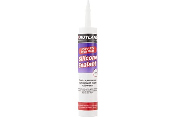 SEALING COMPOUND, SILICONE, CLEAR, 10.3OZ, MFG:RUTLAND,