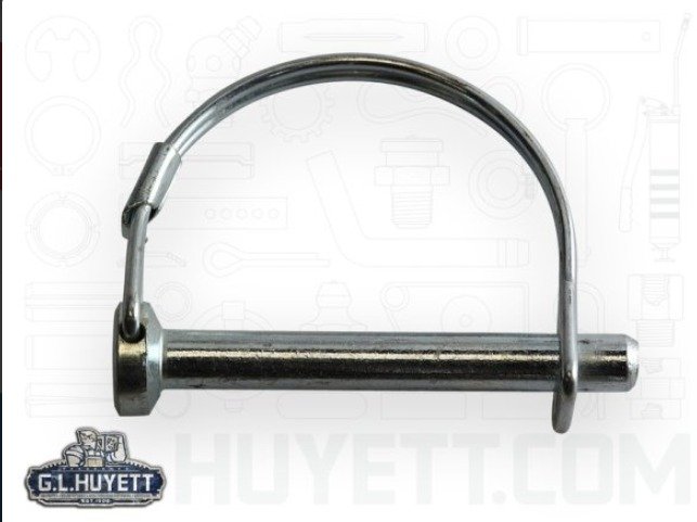 SNAP HOOK, SAFETY PIN, ROUND, TWO WIRE, STEEL,