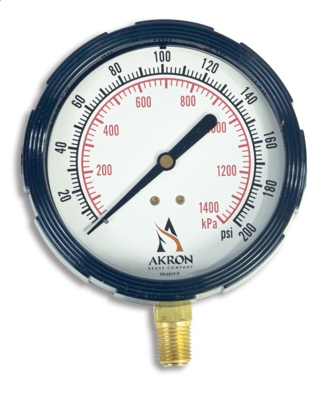 GAGE, PRESSURE, LIQUID FILLED,