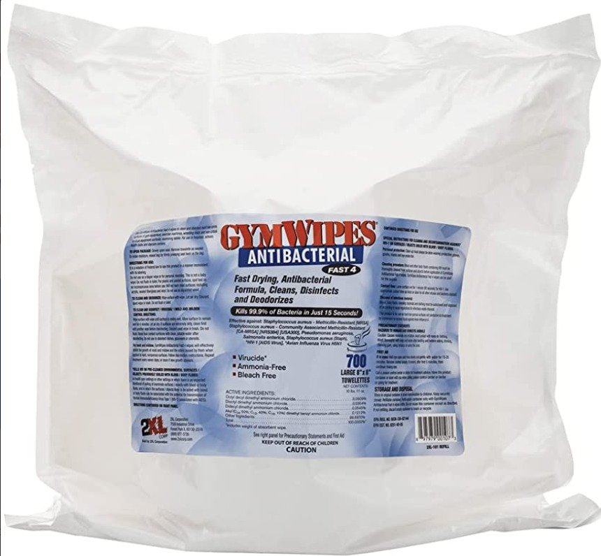 GYM,WIPES ANTIBACTERIAL