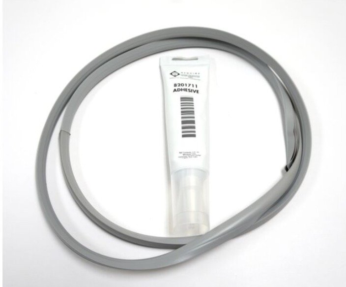 SEAL KIT, DRYER DOOR, RUBBER, GRAY,