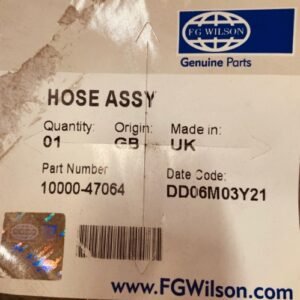 HOSE ASSEMBLY, MANUFACTURER: FG WILSON, MODEL: 10000-47064