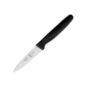 KNIFE, PARING, HIGH CARBON STAINLESS STEEL, BLACK,