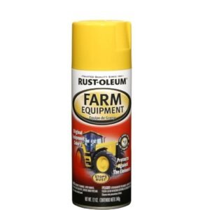 PAINT, ENAMEL, GLOSS, SPRAY, YELLOW, 12 OZ