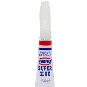 ADHESIVE, SUPER GLUE, LIQUID, CLEAR, 3 GRAM