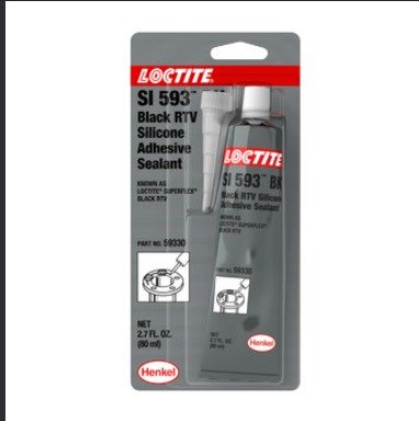 ADHESIVE, SEALANT, SILICONE, PASTE, GENERAL PURPOSE, DRYING TIME: 2 HOURS NORMAL, COLOR: BLACK, PACKING, 80 ML TUBE