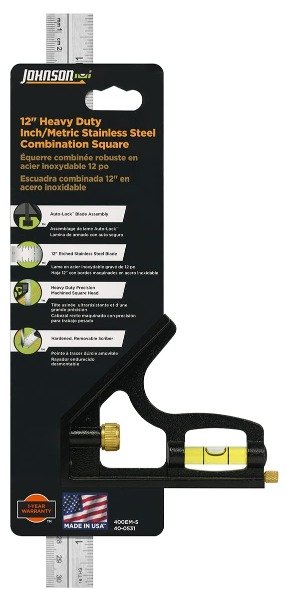 SQUARE, COMBINATION, INCH/MILLIMETER, STAINLESS STEEL, BLACK,