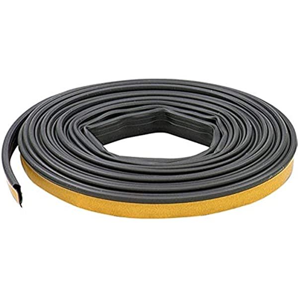 GASKET, ADHESIVE, RUBBER, BACKED FIRE/SMOKE, GRAY, 1/2 X 1/4 INCH X 21 FEET, ASSA ABLOY,