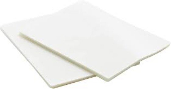 PLASTIC SHEET, LAMINATED, DECORATIVE, CLEAR, 5 MM X 9 X 11.5 INCHES, MANUFACTURER: NATIONAL INDUSTRIES FOR THE BLIND, MODEL: 9330-00-NIB-0007, 9330016412250,